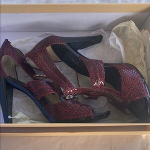 Michael Kors Red High Heeled Pumps